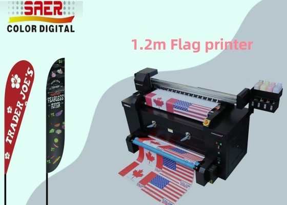 1.2m Sistema de Impressão de Bandeira Tudo em Um / Máquina de Impressão de Bandeira Para Fazer Bandeiras Personalizadas para Penas / Lágrimas / Bandeiras de Mochila