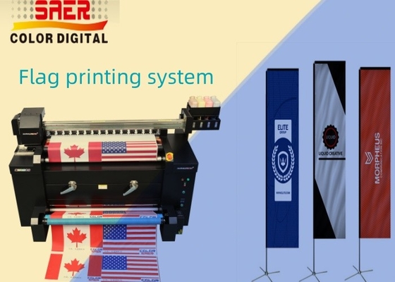 1.2m Sistema de Impressão de Bandeira Tudo em Um / Máquina de Impressão de Bandeira Para Fazer Bandeiras Personalizadas para Penas / Lágrimas / Bandeiras de Mochila