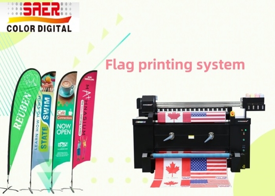 A máquina de impressão de bandeira de sublimação de jato de tinta grande