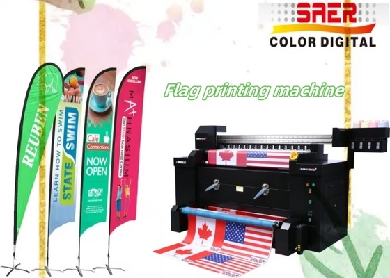 Bandeira Fabric Banner Roll Inkjet Sublimação Impressão Digital Plotter Grande impressora Bandeira máquina