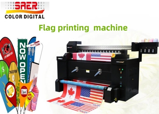 Impressão digital Impressora de pequeno porte Banderas Bandeiras / 1.2m Sistema de impressão de bandeira