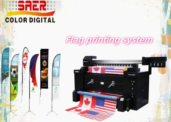 Máquina de impressão de bandeira de sublimação de corantes com alta resolução