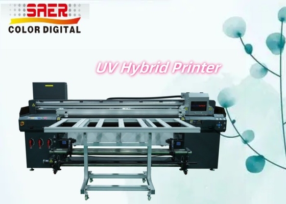 Impressora híbrida UV para diferentes materiais, placa, PVC, filme macio, impressora híbrida UV de couro