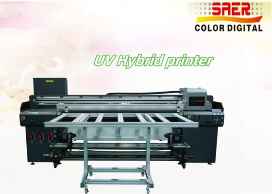 Impressora híbrida UV para diferentes materiais, placa, PVC, filme macio, impressora híbrida UV de couro