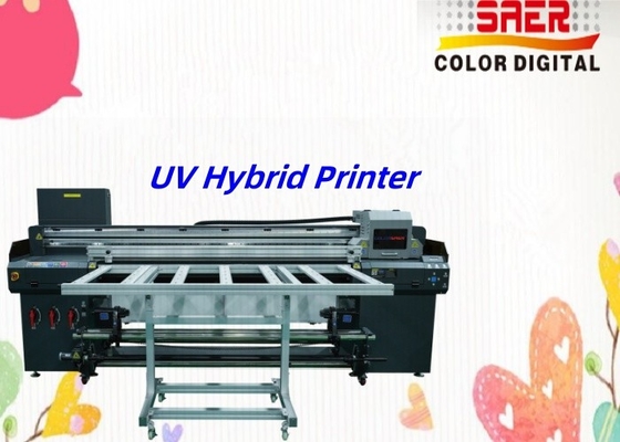 Impressora UV híbrida de rolo para rolo e de piso Fábrica Impressora UV híbrida UV direta