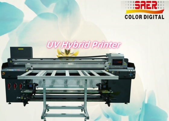 Impressora multifuncional de grande formato automática digital híbrida de jato de tinta UV