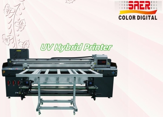 Impressora multifuncional de grande formato automática digital híbrida de jato de tinta UV