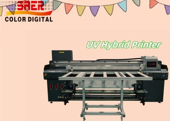 Impressora híbrida de grande formato UV de rolagem para rolagem e de piso plano