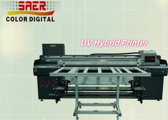 Máquina de impressão de bandeiras de alta velocidade UV Roll To Roll And Flatbed Inkjet Printer