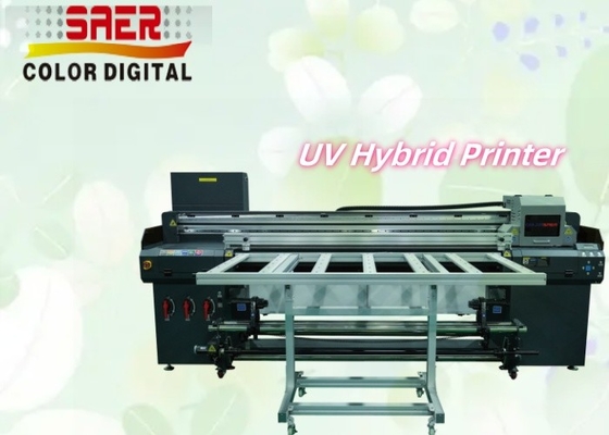 Impressora UV 2 em 1 de papelão para papelão e de cama plana
