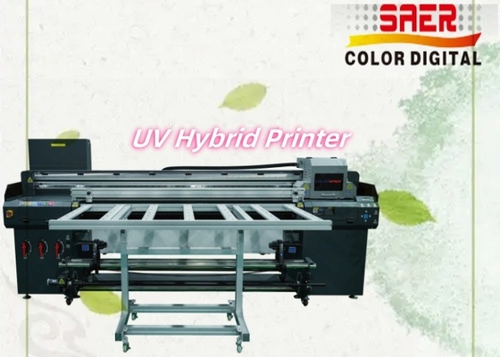 Impressora UV híbrida de piso plano e interior