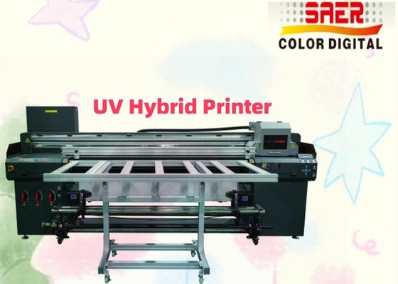 Impressora híbrida UV 2 em 1 para impressora UV de cerâmica / vidro / madeira
