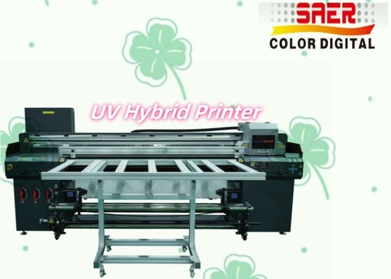 SAER UV Plotter High Resolution Printhead Wide Format Roll to Roll e Flatbed UV Hybrid Printer