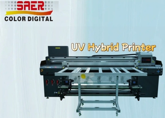 Flatbed And Roll To Roll UV Hybrid All In One Printer Máquina de impressão multicolor UV