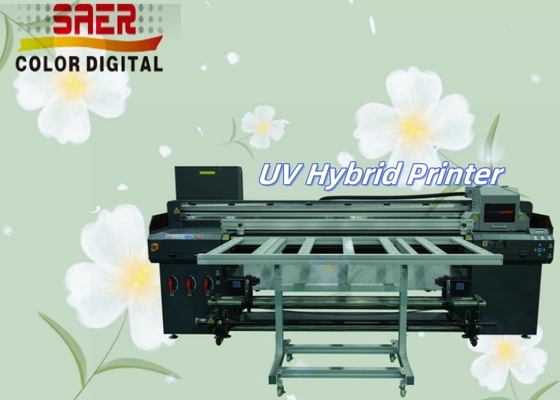 Flatbed And Roll To Roll UV Hybrid All In One Printer Máquina de impressão multicolor UV