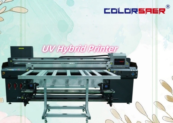 Impressora de Impressão Digital Plotter UV Hybrid PVC Banner Large Format Inkjet Impressora de Large Format