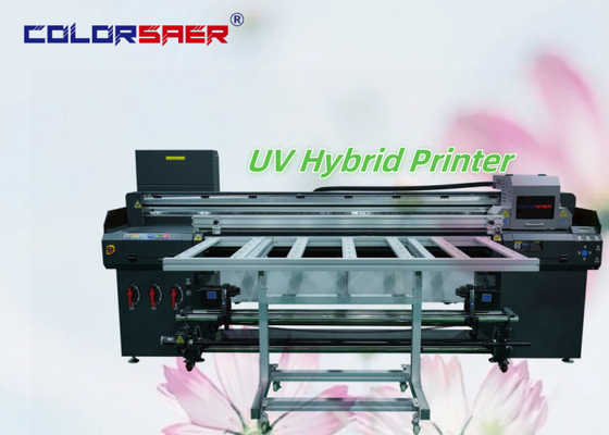 China Fábrica de vendas diretas 1800MM Impressora híbrida digital de jato de tinta