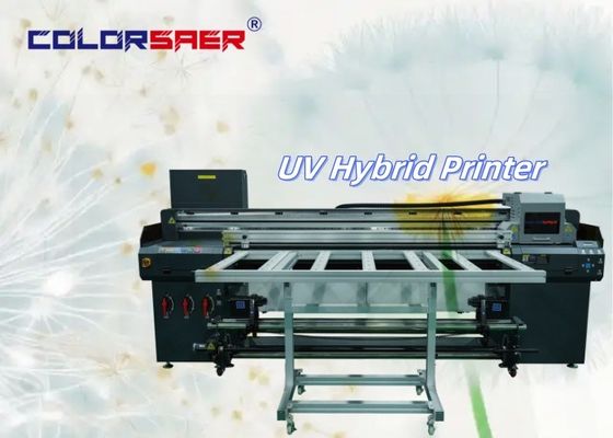 Impressora a jato de tinta híbrida de 1,8 m UV para máquinas de loja