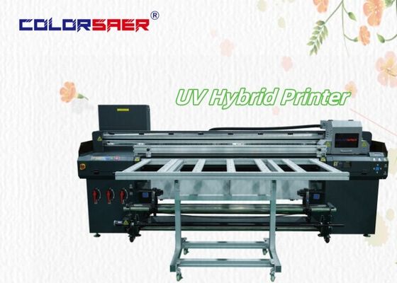 Shanghai Factory Direct Sale 2400 dpi UV Plotter Flatbed and Roll to roll Impressora híbrida UV