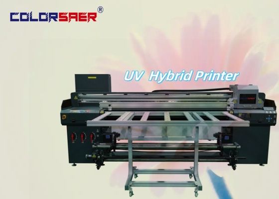 6 pés Flatbed & Roll para rolar tudo em uma impressora híbrida UV para diferentes materiais