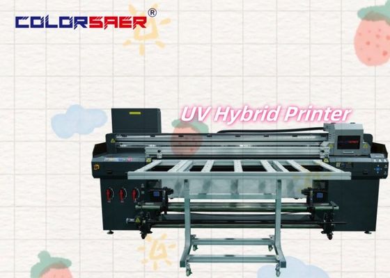 Preço da fábrica 6FT UV Flatbed e Roll to Roll Impressora híbrida com conveyor belt para produção industrial contínua