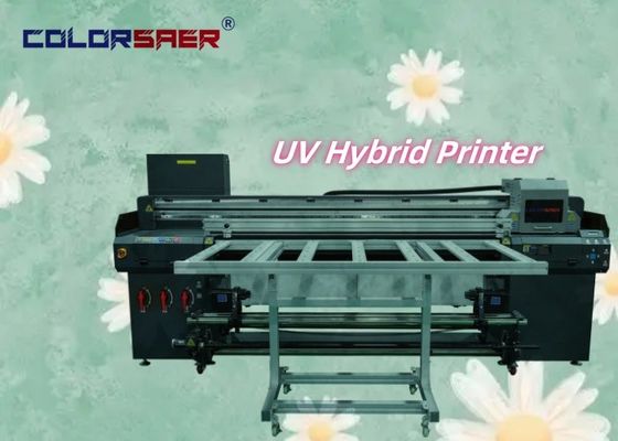 Máquina de impressão híbrida UV de papelão e rolha para papelão