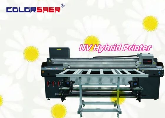 Impressora UV híbrida de papel para papel e plano UV Plotter para Banner Vinyl Wood Glass Leather Printing