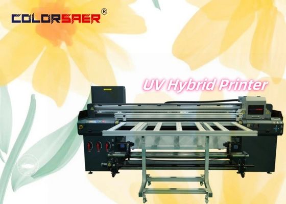 Impressora UV híbrida de papel para papel e plano UV Plotter para Banner Vinyl Wood Glass Leather Printing