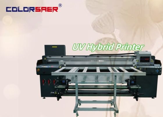 Impressora UV híbrida SAER Color Flatbed With Roll to Roll I3200 Nova Impressora UV para diferentes materiais