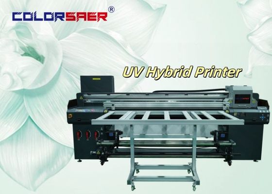 1Impressora híbrida de jato de tinta UV digital para impressão de rolo a rolo e de forma irregular