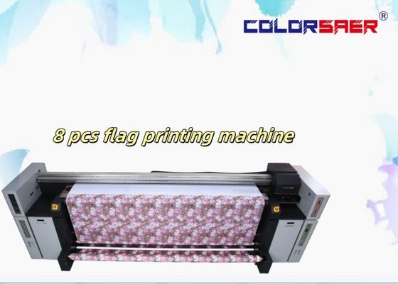 Plotter de jato de tinta por sublimação CMYK de classificação automática, máquina de impressão digital de rolo de bandeira grande, 720dpi