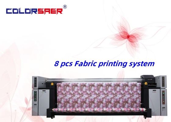 Máquina de Banner Digital de Alta Eficiência Formato Grande 3,2m Impressora Jato de Tinta 8pcs I3200 Impressora de Tinta de Sublimação Durável