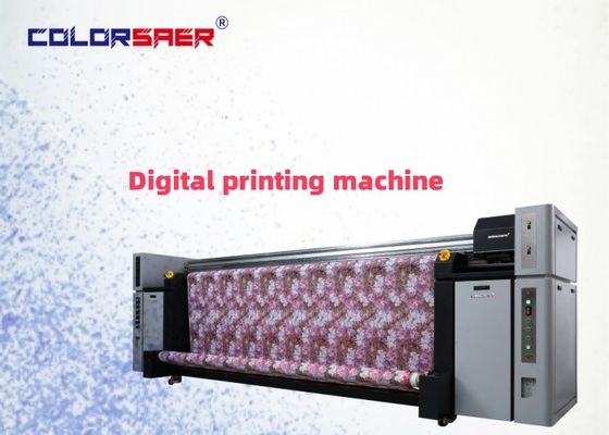 Impressora de tecidos e tecidos de grande formato para produção de publicidade interna e externa