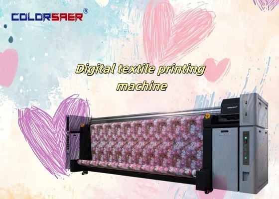 Impressora de tecido digital SAER 3.2m com 8 cabeças Epson CMYK