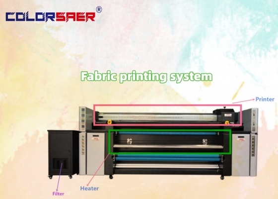 Equipamento de impressão textil digital SAER plotter de tecido com aquecedor e filtro