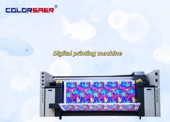 Plotter a jato de tinta para garantia de qualidade SAER Color, máquina de impressão têxtil de 4 e 8 cores para tecido de poliéster e algodão