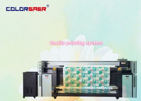 Sistema de impressão de tecidos de grande formato de rolo a rolo de alto DPI 4pcs i3200 cabeça de impressão com preço competitivo