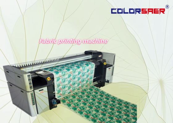 Impressora têxtil digital de impressão direta com 3 cabeças de impressão Epson i3200, largura máxima de 2200mm e potência do aquecedor de 6kw