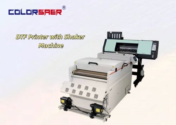 Conjunto Completo Impressora DTF Máquina de Impressão Digital Têxtil para Camisetas Uso Direto com Máquina de Agitação para Largura de 24 Polegadas