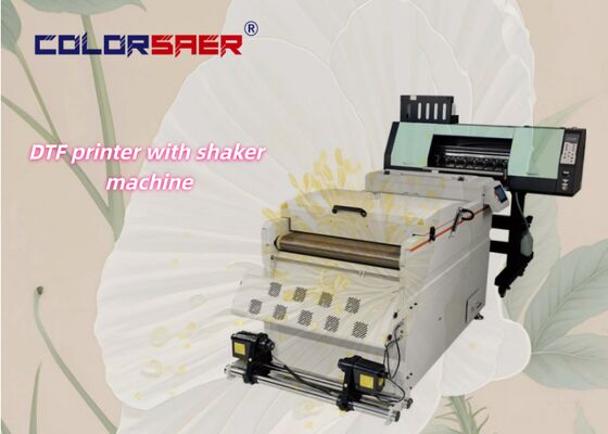 Impressora DTF 60cm Impressora de Filme PET A3 Máquina de Impressão de Camisetas DTF com Máquina de Agitar Pó