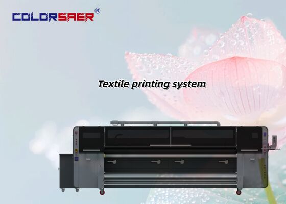 Impressora totalmente automática de tecido KJ4B-QL, cabeças de impressão, sistema de impressão de tecidos de rolo para rolo