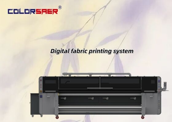 Sistema automático de impressão textil de alta velocidade com cabeça de impressão KJ4B-QL para gráfico de tecidos e impressora digital de tecidos