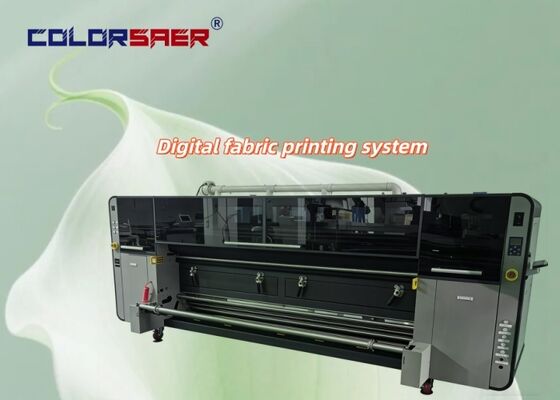 Industrial KJ4B-QL Printhead Sublimação de Tinta Inkjet Fabric Plotter Roll To Roll Textile Printing System
