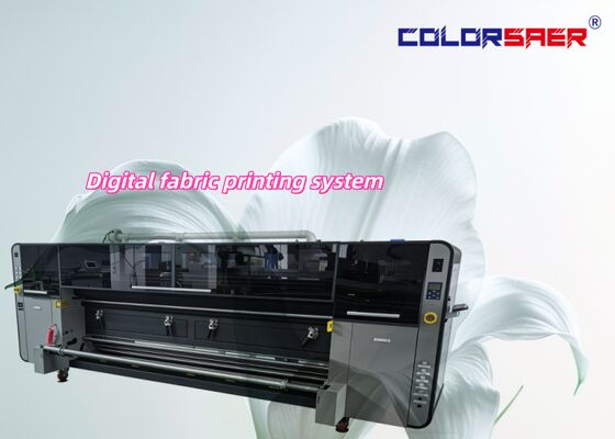 Professional Large Format 3200mm Roll to Roll Automatic Digital Fabric Printer with Dual CMYK Color for Polyester Fabric