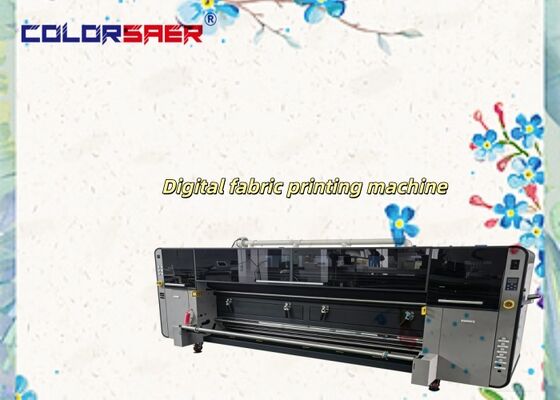 SAER Color 4 & 8 pcs I3200A1 Print Head 3.2m All-in-one Publicidade Máquina de impressão de bandeira digital de jato de tinta de alta cor