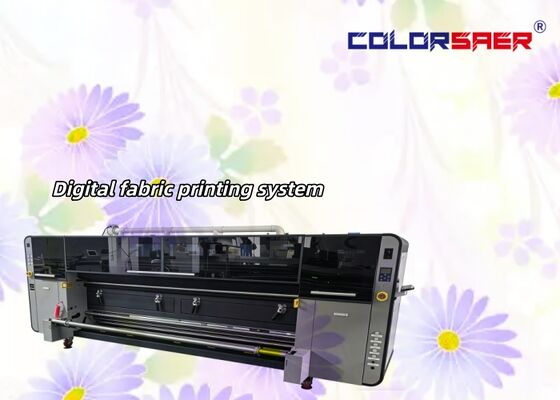 SAER I3200 Cabeça de impressão CMYK 4 cores & CMYKGRBK 8 cores Máquina de impressão de tecidos de 3,2 m para materiais de poliéster e algodão