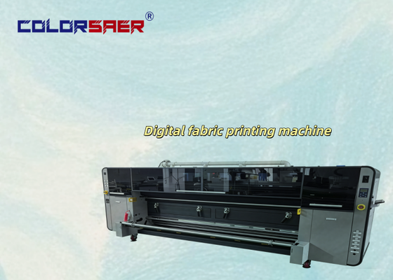 SAER I3200 Cabeça de impressão CMYK 4 cores & CMYKGRBK 8 cores Máquina de impressão de tecidos de 3,2 m para materiais de poliéster e algodão