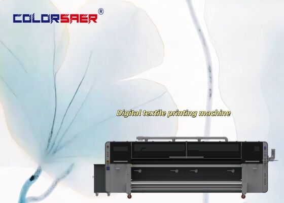 SAER Industrial Grade 4 pcs KJ4B-QL Print Head Large Format Textile Printing System with Sublimation & Pigment Ink