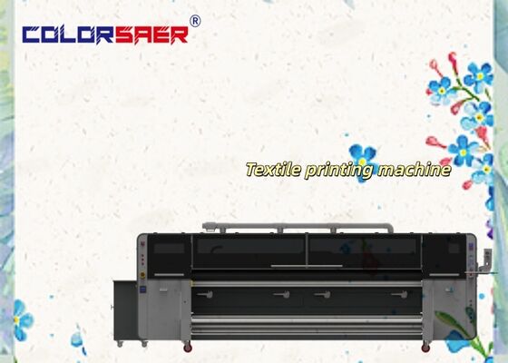 SAER CSR3200 Novo modelo de longa vida útil impressora textil a jato de tinta de rolo para rolo com sistema de unidade de aquecimento para tecidos