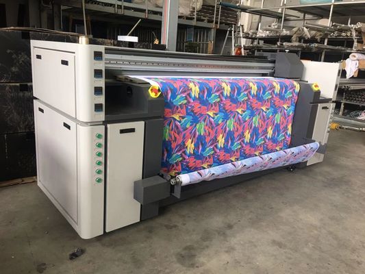 Alta resolução da máquina de impressão de matéria têxtil do Inkjet do grande formato com sistema de alimentação automático